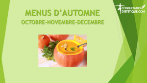 Menu d'automne