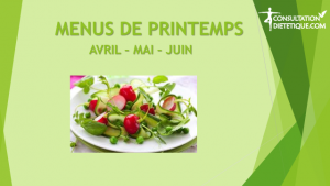 Menus printemps